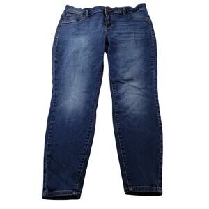 Maurices Jeans Women Plus 18 Regular Mid Rise Blue Skinny Jeans Outdoors 36x28.5